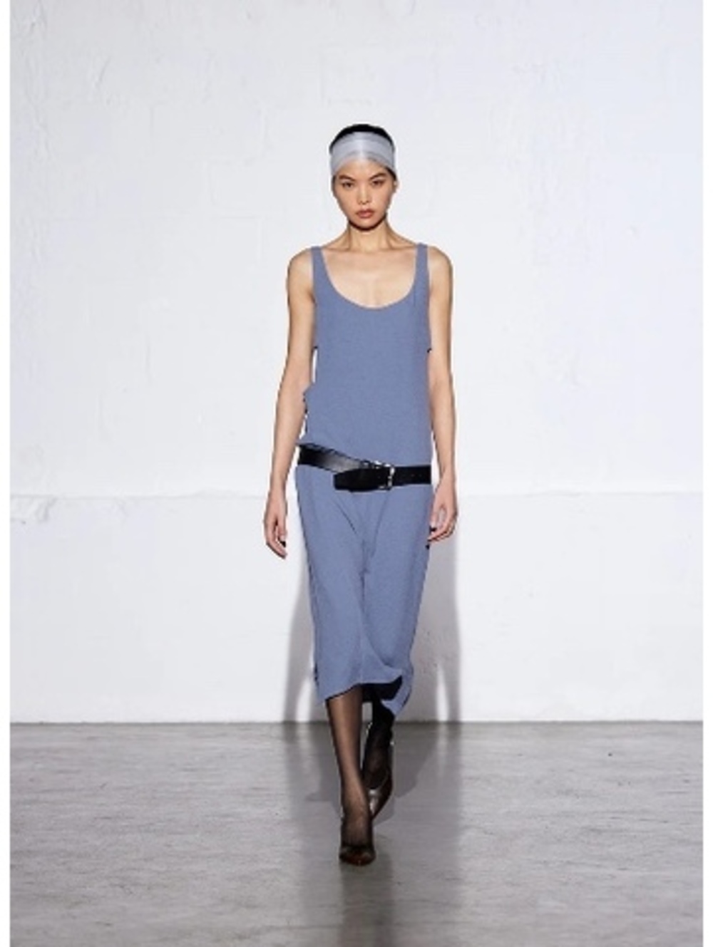 Tibi Slate Blue Midi Tank Dress - Picture 2 of 5